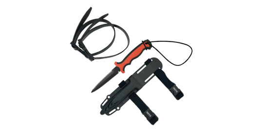 Riffe Spearfisher Knife Wrangler Dual Orange